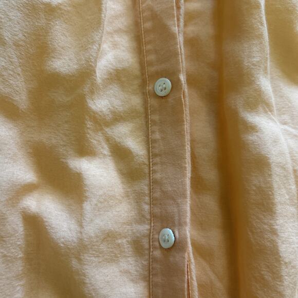 Massimo Dutti Blouse Women’s Size Large Orange Cotton Silk Blend Top Lagan Look - Picture 9 of 10